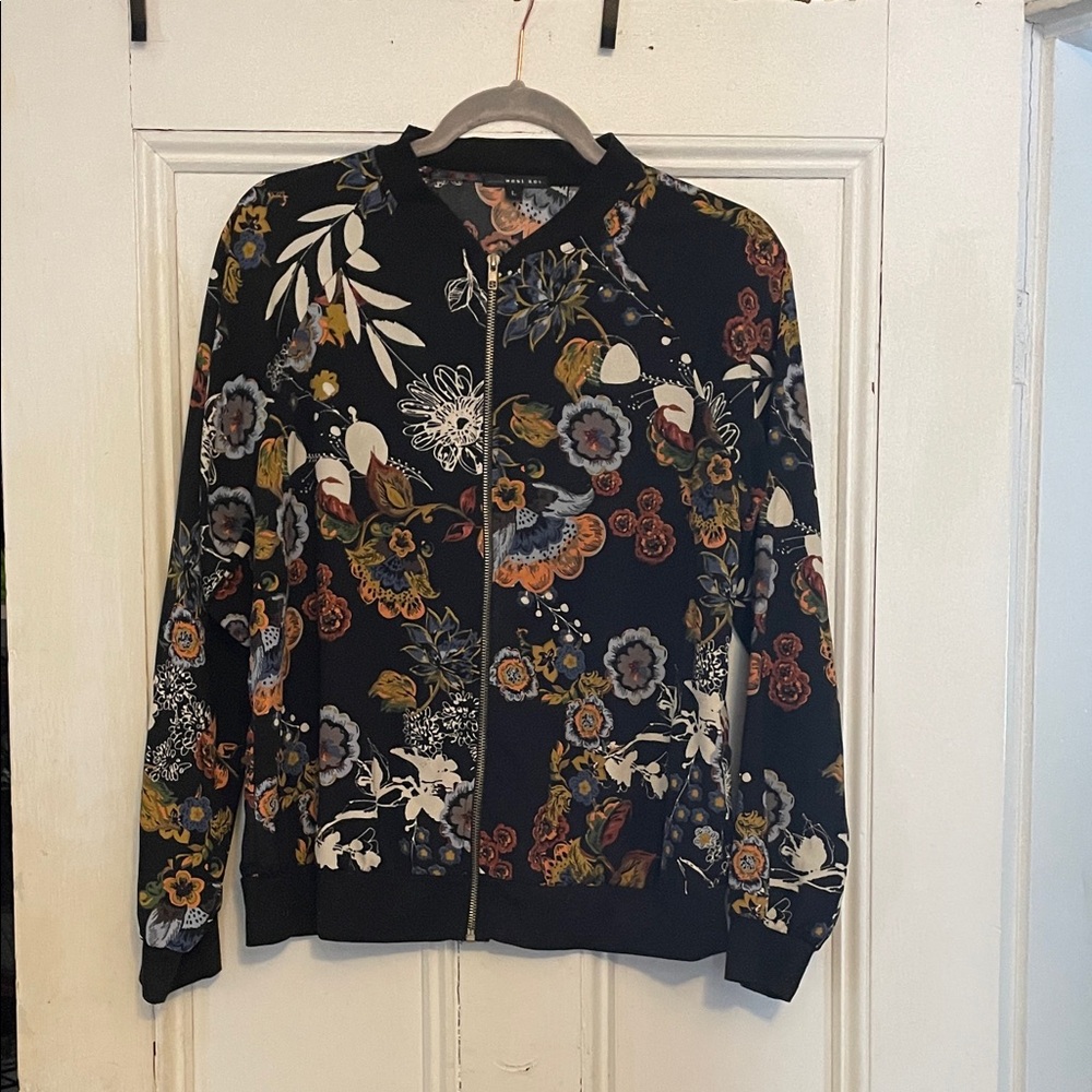 Floral Zip-Up Jacket